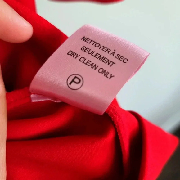 HILARY RADLEY for Katherine Barclay red Flutter sleeve sz M - Picture 11 of 12